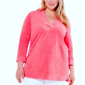 NIC+ZOE Pink Hooded Sweatshirt